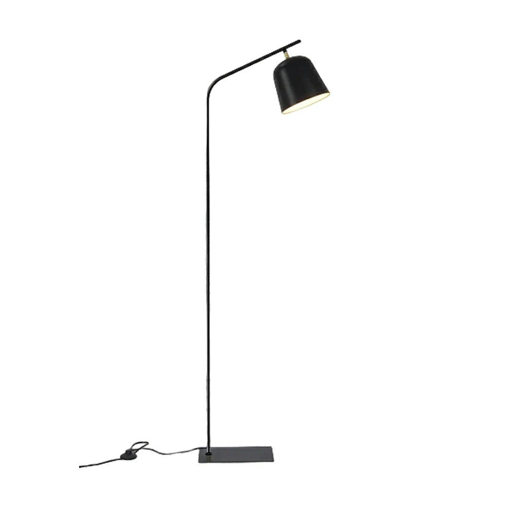 LIVARA 7/12W Floor Lamp 3 Lighting Modes Adjustable Head Metal Shade Stable Base Modern Design - Black