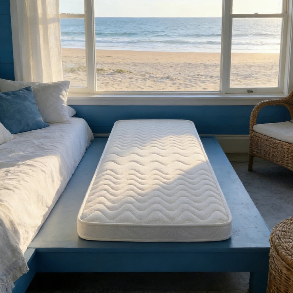 LIVARA Trundle Bed Mattress for SF01 & CF02 - Multi-Layer Coconut Fibre & Latex, Breathable Fabric, Lightweight Support - White