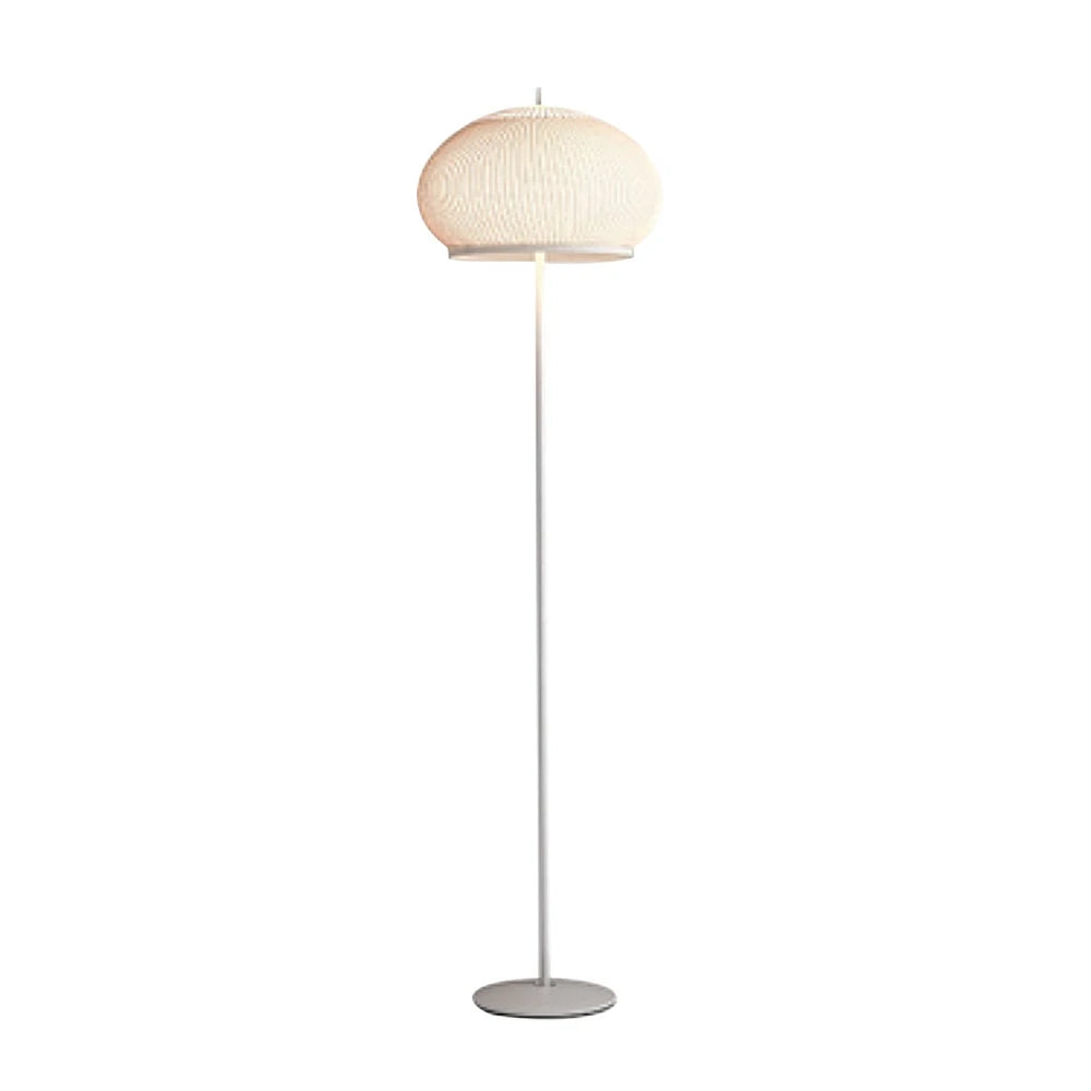 LIVARA Floor Lamp 50W Soft Ambient Lighting Fabric Shade Carbon Steel Frame LED Energy-Efficient