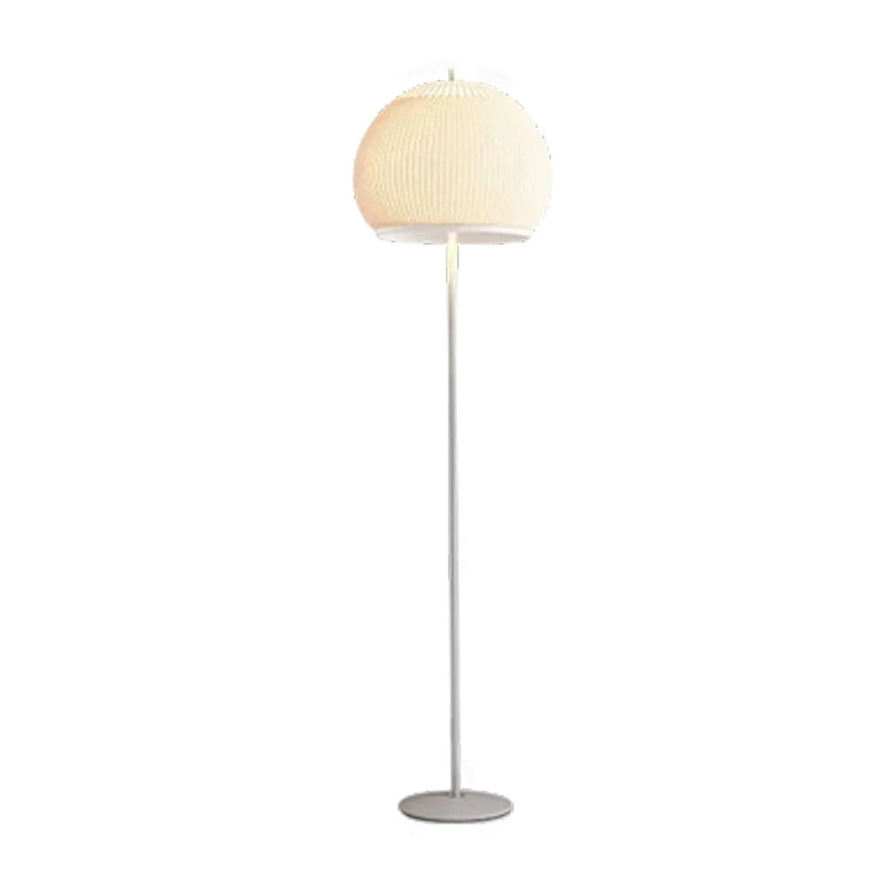 LIVARA Floor Lamp 60W Soft Ambient Lighting Fabric Shade Carbon Steel Frame LED Energy-Efficient