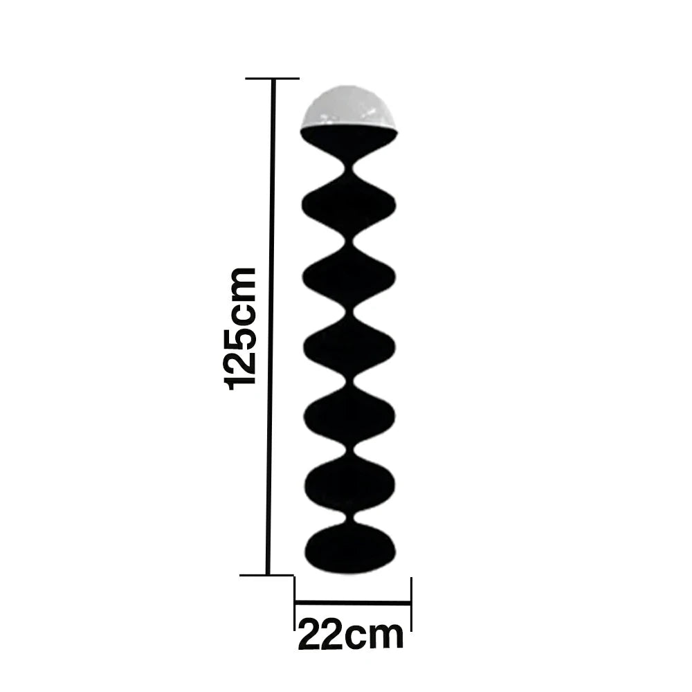 LIVARA Floor Lamp Soft Ambient Lighting Premium Finish Matte Black Metal Body Stable Base Modern Style