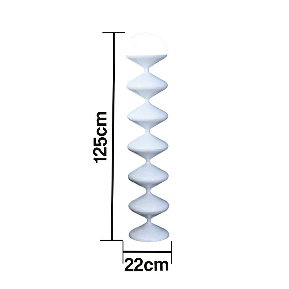 LIVARA Floor Lamp Soft Ambient Lighting Premium Finish White Metal Body Stable Base Modern Style