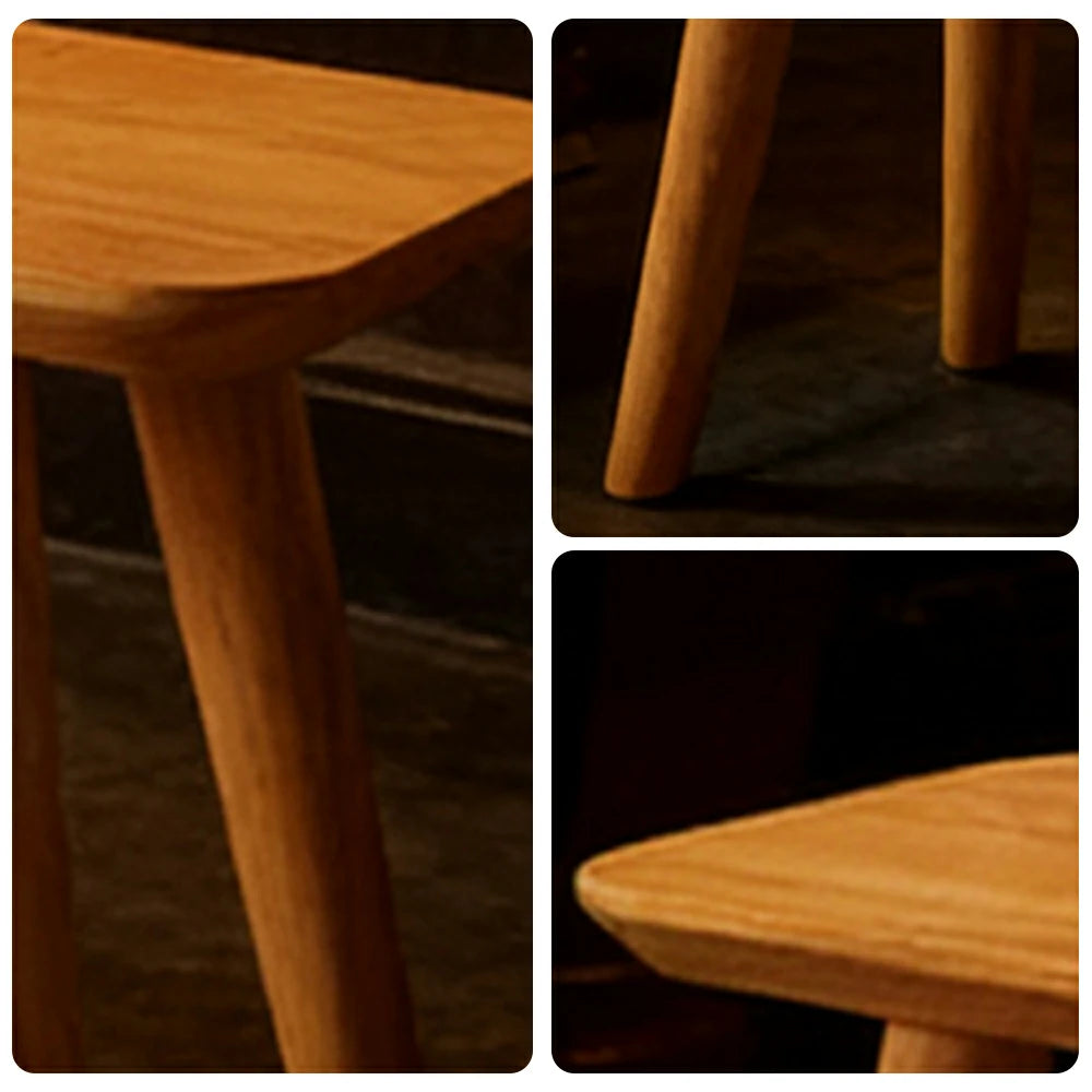 LIVARA 120/140cm Solid Wood Bench Seating - Tapered Round Legs Design with 4.5cm Thick Top, Heavy-Duty Dining & Pool Table Bench for Home & Game Rooms - Natural Wood