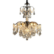 LIVARA Crystal Pendant Light 50/65/80cm High-Quality Iron Frame, Adjustable Height, Crystal Beads, Elegant Light Diffusion