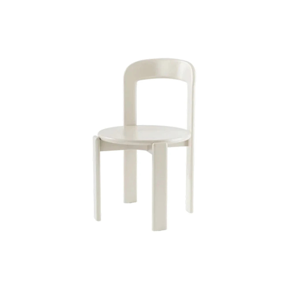 LIVARA Dining Chair - Ergonomic Curved Backrest - Solid Wood Frame - T ...