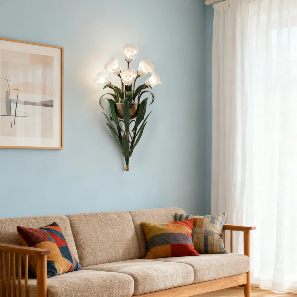 LIVARA Wall Light 32/36cm Electroplated Iron Frame G4 Bulb Elegant Design for Bedrooms, Living Rooms, and Dining Areas - Stylish & Durable - White