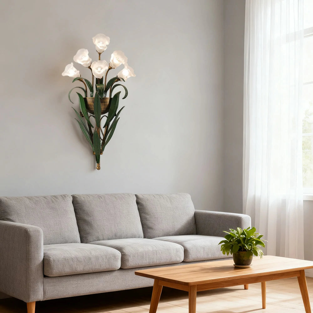 LIVARA Wall Light 32/36cm Electroplated Iron Frame G4 Bulb Elegant Design for Bedrooms, Living Rooms, and Dining Areas - Stylish & Durable - White