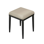 LIVARA Dining Chair – Thickened Cat Claw Leather, High-Resilience Cushion, Solid Carbon Steel Frame, Ergonomic Comfort Design - Beige