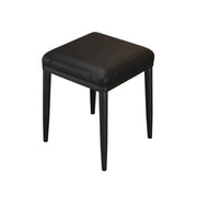 LIVARA Dining Chair – Thickened Cat Claw Leather, High-Resilience Cushion, Solid Carbon Steel Frame, Ergonomic Comfort Design - Black