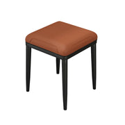 LIVARA Dining Chair – Thickened Cat Claw Leather, High-Resilience Cushion, Solid Carbon Steel Frame, Ergonomic Comfort Design - Light Brown