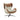 LIVARA Leisure Lounge Chair – Ergonomic Curved Design, Plush Cushion with Neck Support, Durable Swivel Steel Base, Scratch-Resistant Upholstery - Orange