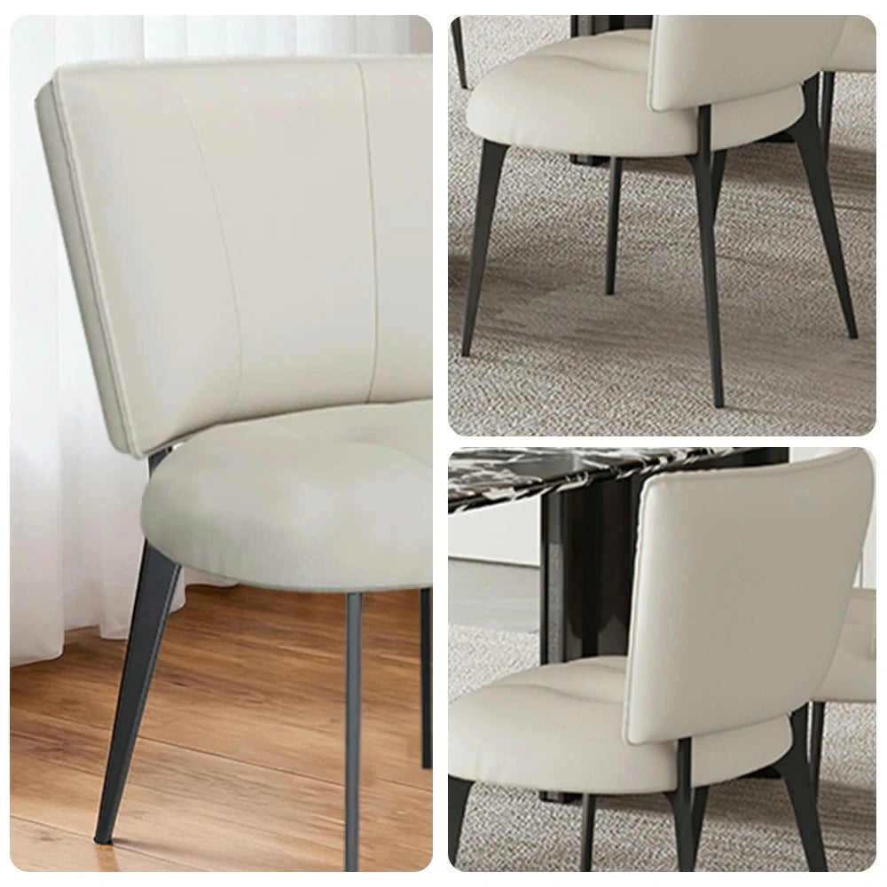 LIVARA Office Chair – Reinforced Thickened Design, Scratch-Resistant Cat Claw Leather, Ergonomic Support, Strong Load-Bearing Frame - Beige