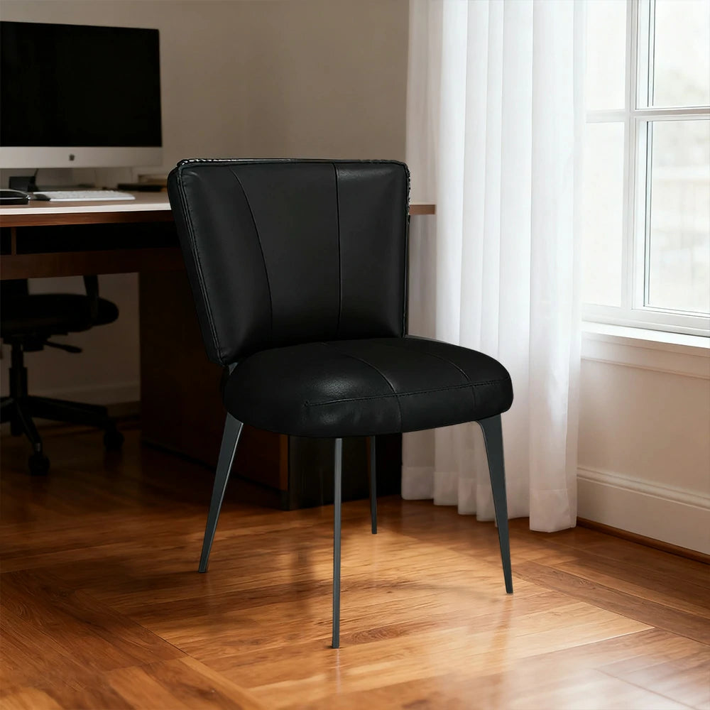 LIVARA Office Chair – Reinforced Thickened Design, Scratch-Resistant Cat Claw Leather, Ergonomic Support, Strong Load-Bearing Frame - Black