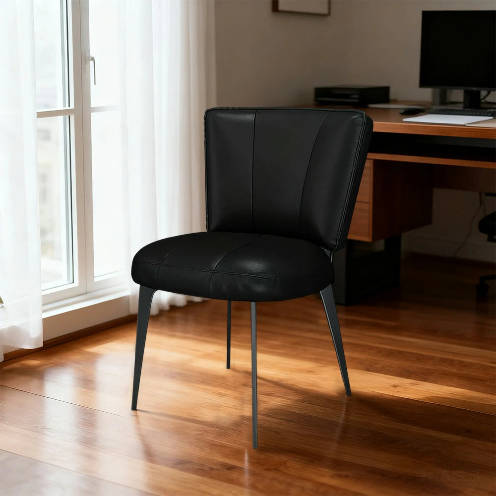 LIVARA Office Chair – Reinforced Thickened Design, Scratch-Resistant Cat Claw Leather, Ergonomic Support, Strong Load-Bearing Frame - Black