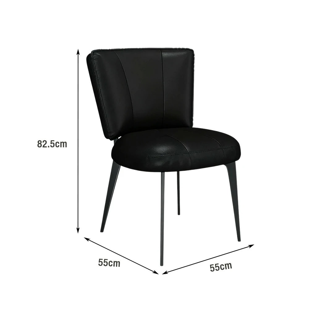 LIVARA Office Chair – Reinforced Thickened Design, Scratch-Resistant Cat Claw Leather, Ergonomic Support, Strong Load-Bearing Frame - Black