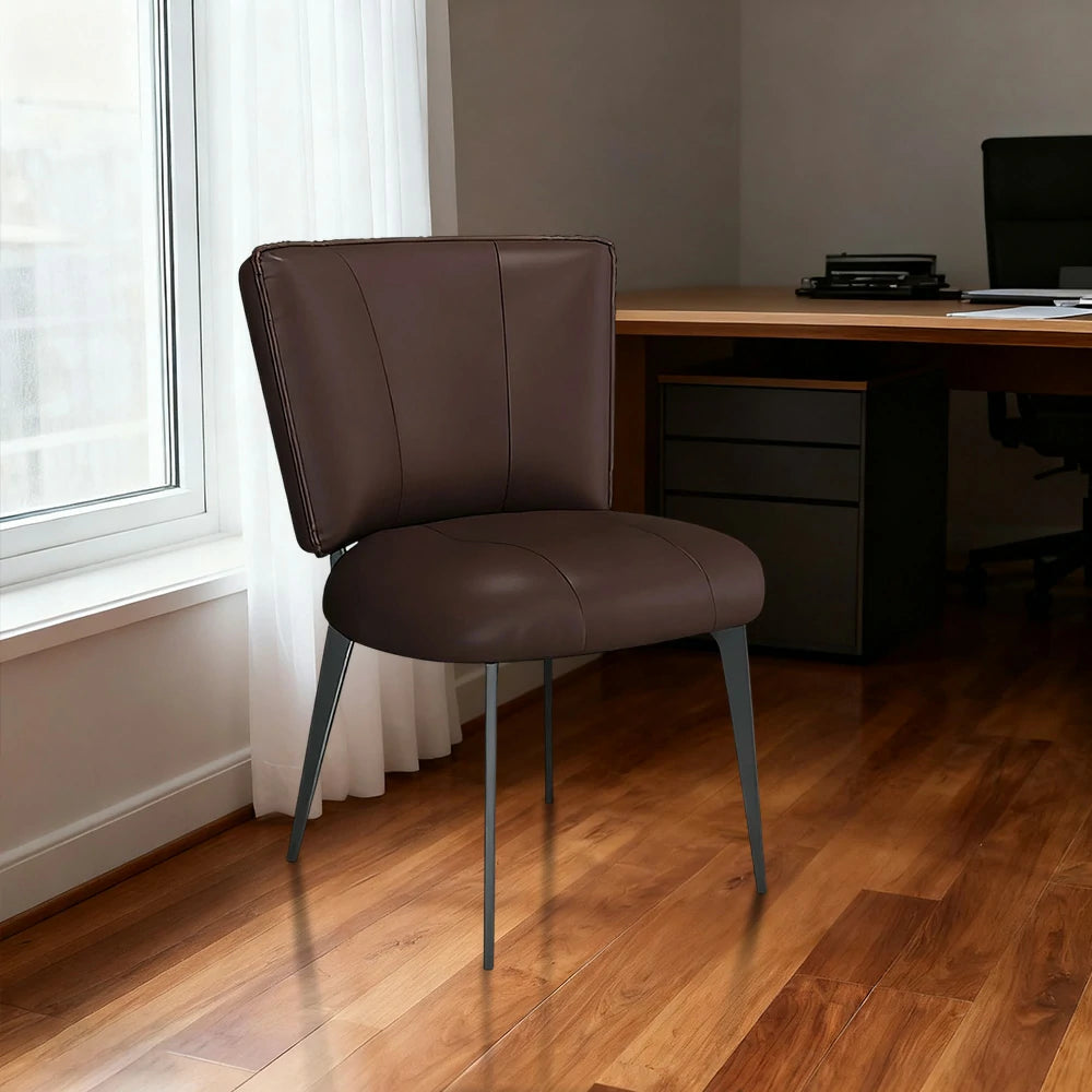 LIVARA Office Chair – Reinforced Thickened Design, Scratch-Resistant Cat Claw Leather, Ergonomic Support, Strong Load-Bearing Frame - Coffee