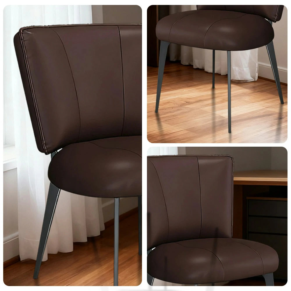 LIVARA Office Chair – Reinforced Thickened Design, Scratch-Resistant Cat Claw Leather, Ergonomic Support, Strong Load-Bearing Frame - Coffee