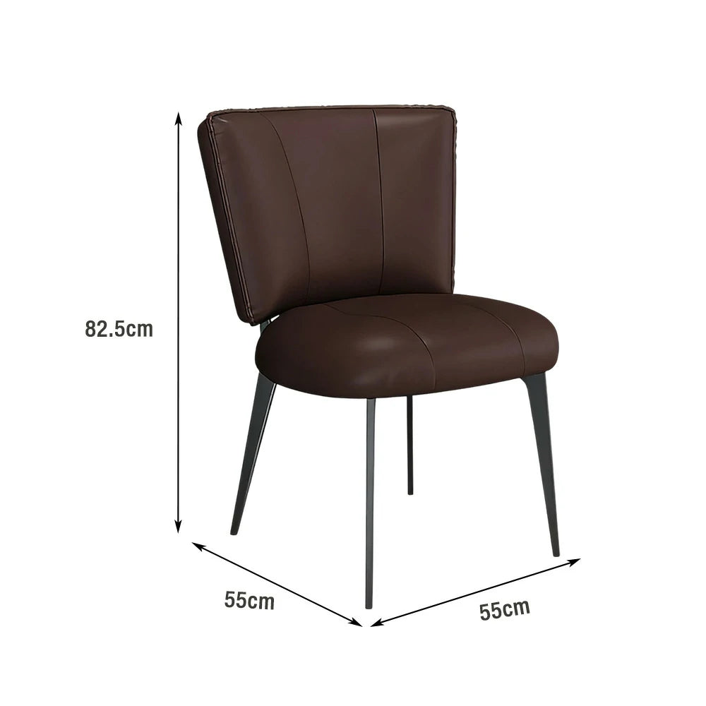 LIVARA Office Chair – Reinforced Thickened Design, Scratch-Resistant Cat Claw Leather, Ergonomic Support, Strong Load-Bearing Frame - Coffee