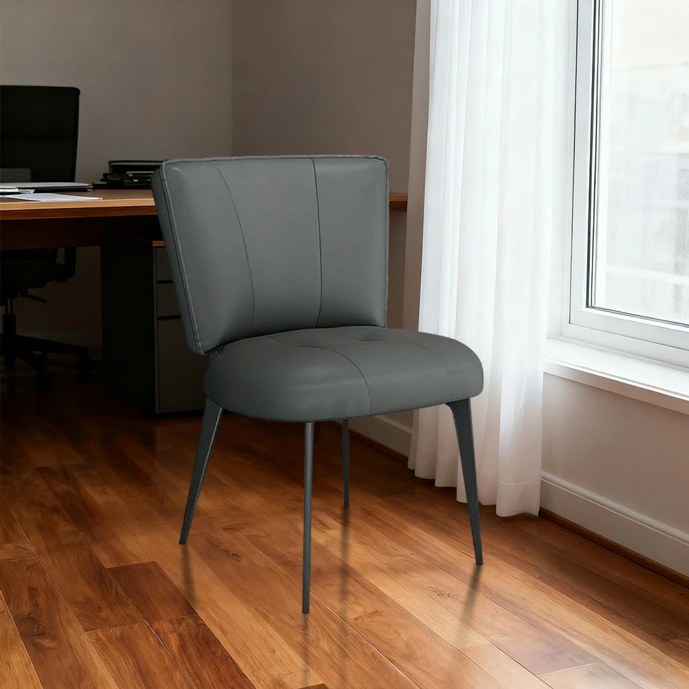 LIVARA Office Chair – Reinforced Thickened Design, Scratch-Resistant Cat Claw Leather, Ergonomic Support, Strong Load-Bearing Frame - Grey