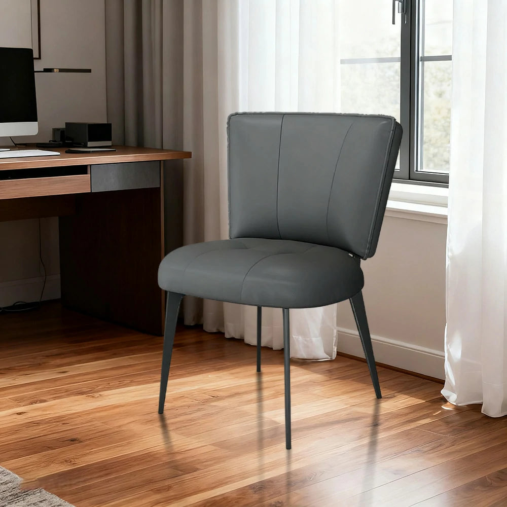 LIVARA Office Chair – Reinforced Thickened Design, Scratch-Resistant Cat Claw Leather, Ergonomic Support, Strong Load-Bearing Frame - Grey