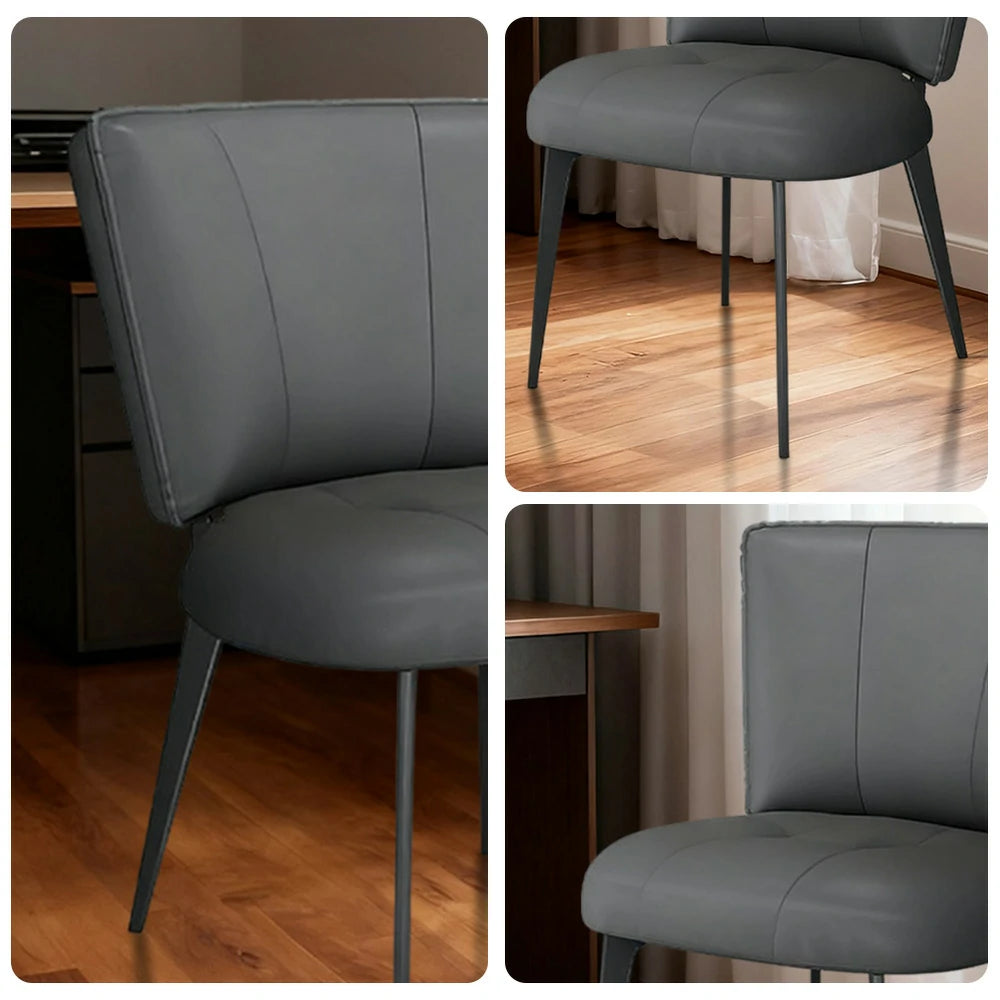 LIVARA Office Chair – Reinforced Thickened Design, Scratch-Resistant Cat Claw Leather, Ergonomic Support, Strong Load-Bearing Frame - Grey