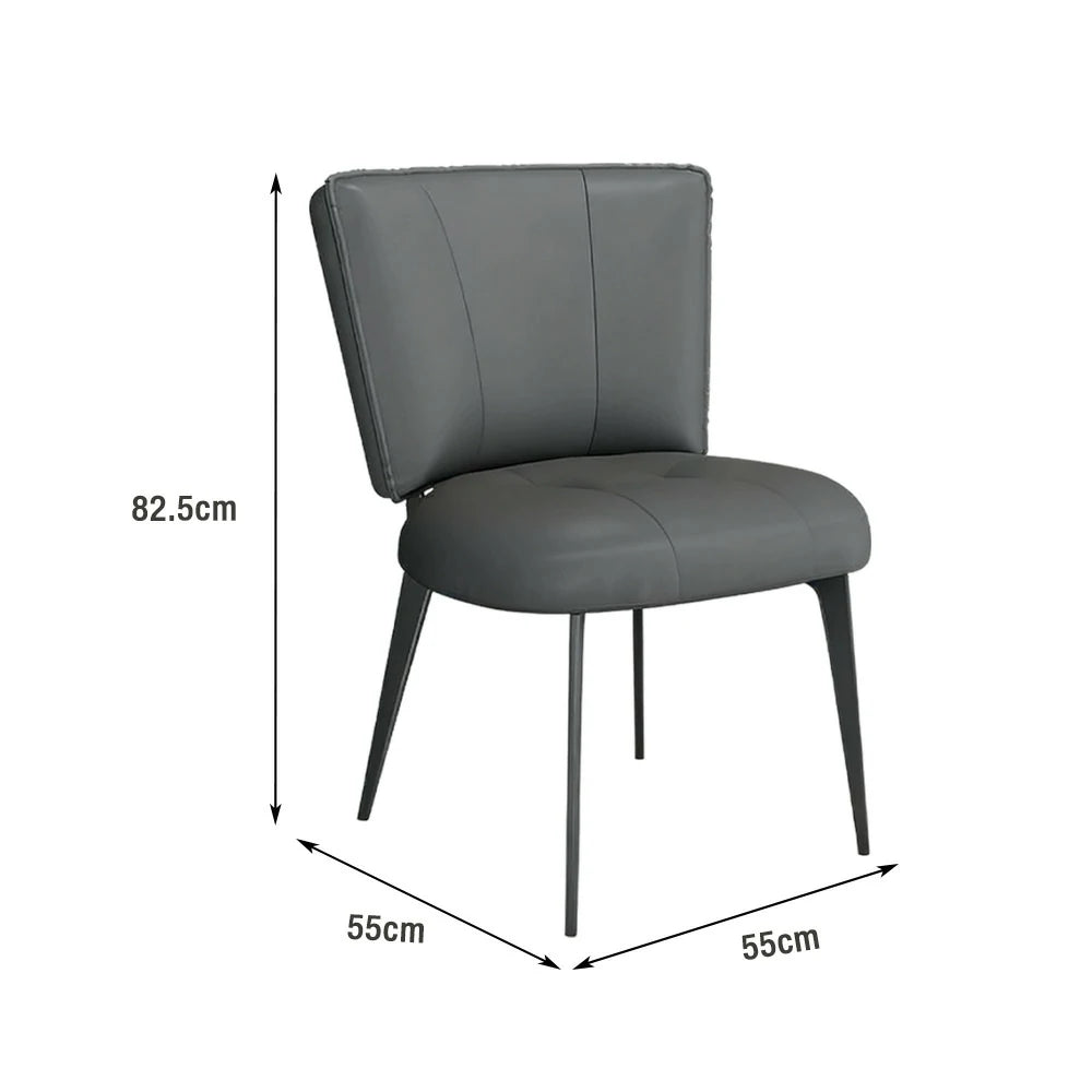 LIVARA Office Chair – Reinforced Thickened Design, Scratch-Resistant Cat Claw Leather, Ergonomic Support, Strong Load-Bearing Frame - Grey