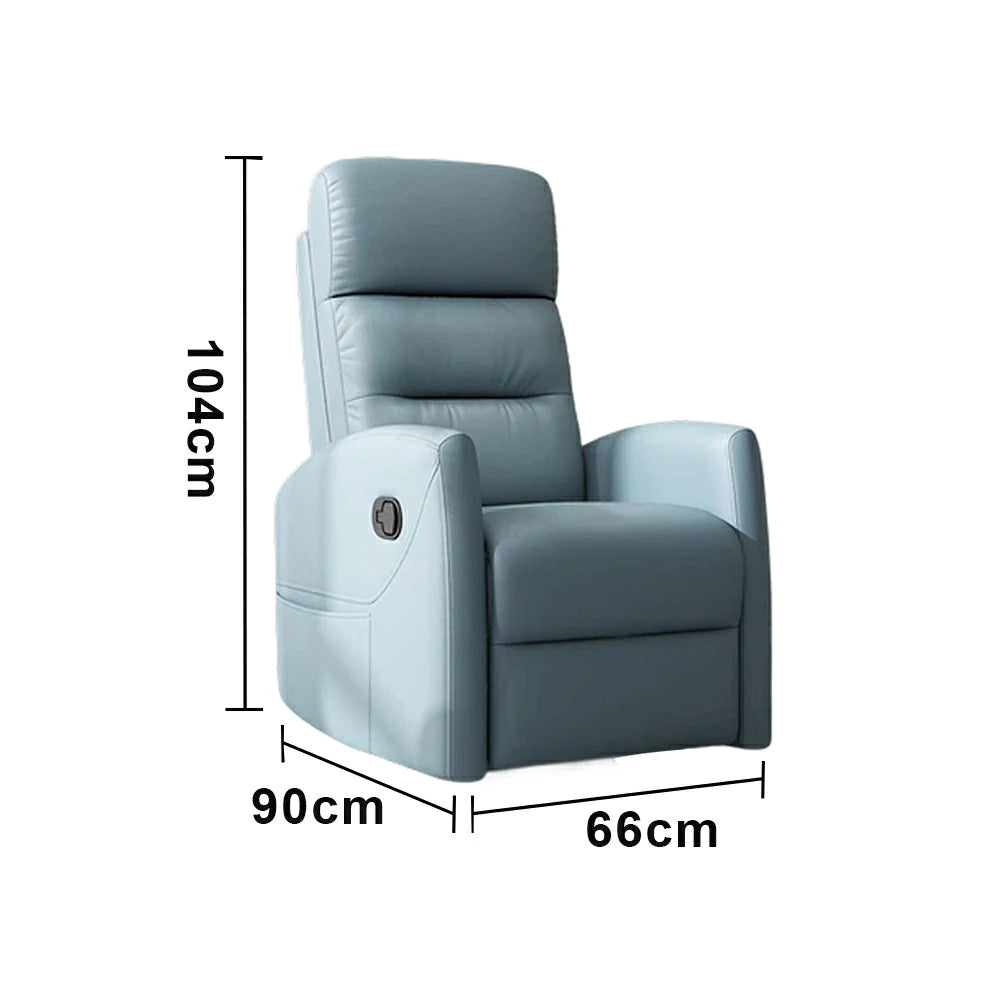 LIVARA Electric Assist Sofa, One-Touch Sit-to-Stand Assist, Skin-Friendly Upholstery, Alloy Steel Frame, Quiet Stable Lift - Blue