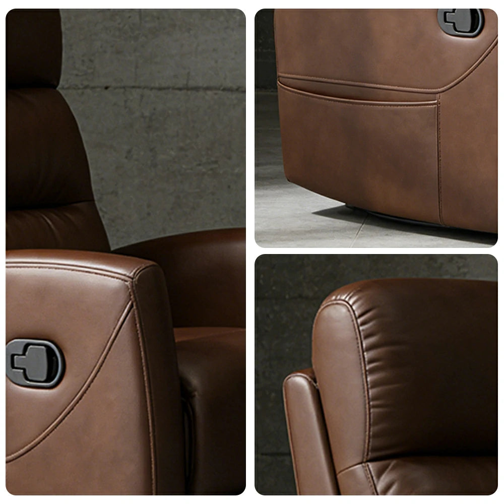 LIVARA Electric Assist Sofa, One-Touch Sit-to-Stand Assist, Skin-Friendly Upholstery, Alloy Steel Frame, Quiet Stable Lift - Coffee