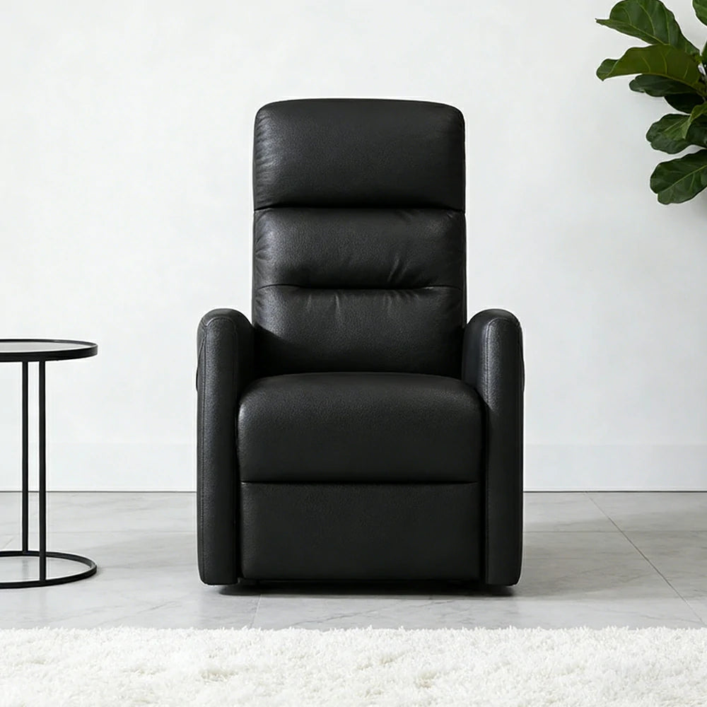 LIVARA Electric Assist Sofa, One-Touch Sit-to-Stand Assist, Skin-Friendly Upholstery, Alloy Steel Frame, Quiet Stable Lift - Black