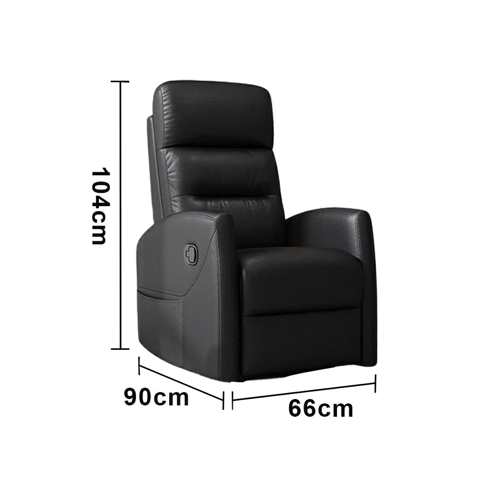LIVARA Electric Assist Sofa, One-Touch Sit-to-Stand Assist, Skin-Friendly Upholstery, Alloy Steel Frame, Quiet Stable Lift - Black
