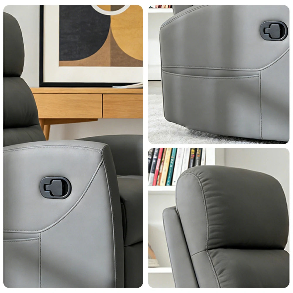 LIVARA Electric Assist Sofa, One-Touch Sit-to-Stand Assist, Skin-Friendly Upholstery, Alloy Steel Frame, Quiet Stable Lift - Grey