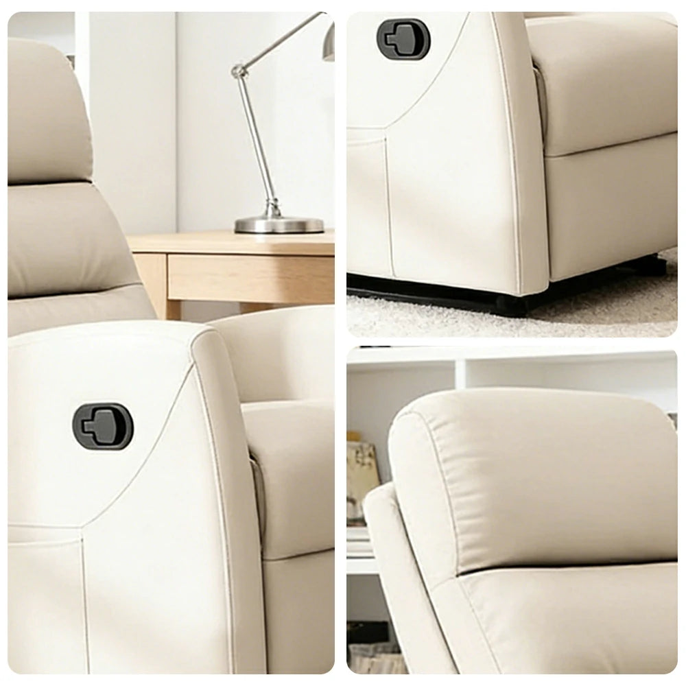 LIVARA Electric Assist Sofa, One-Touch Sit-to-Stand Assist, Skin-Friendly Upholstery, Alloy Steel Frame, Quiet Stable Lift - White