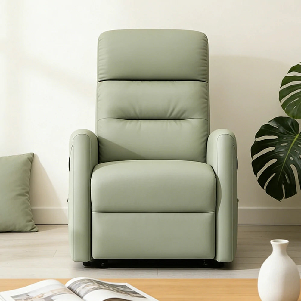 LIVARA Electric Assist Sofa, One-Touch Sit-to-Stand Assist, Skin-Friendly Upholstery, Alloy Steel Frame, Quiet Stable Lift - Green