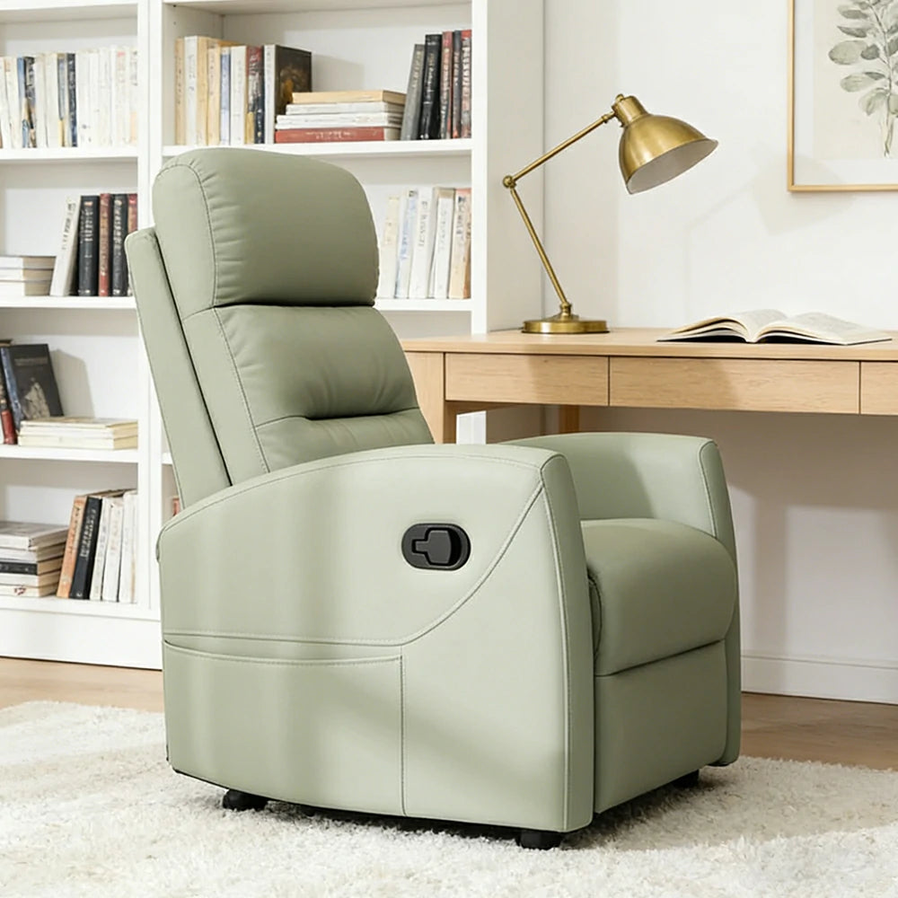 LIVARA Electric Assist Sofa, One-Touch Sit-to-Stand Assist, Skin-Friendly Upholstery, Alloy Steel Frame, Quiet Stable Lift - Green