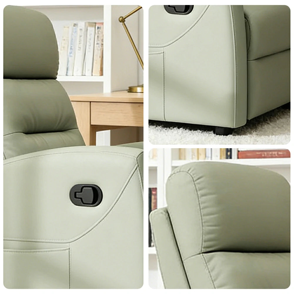 LIVARA Electric Assist Sofa, One-Touch Sit-to-Stand Assist, Skin-Friendly Upholstery, Alloy Steel Frame, Quiet Stable Lift - Green