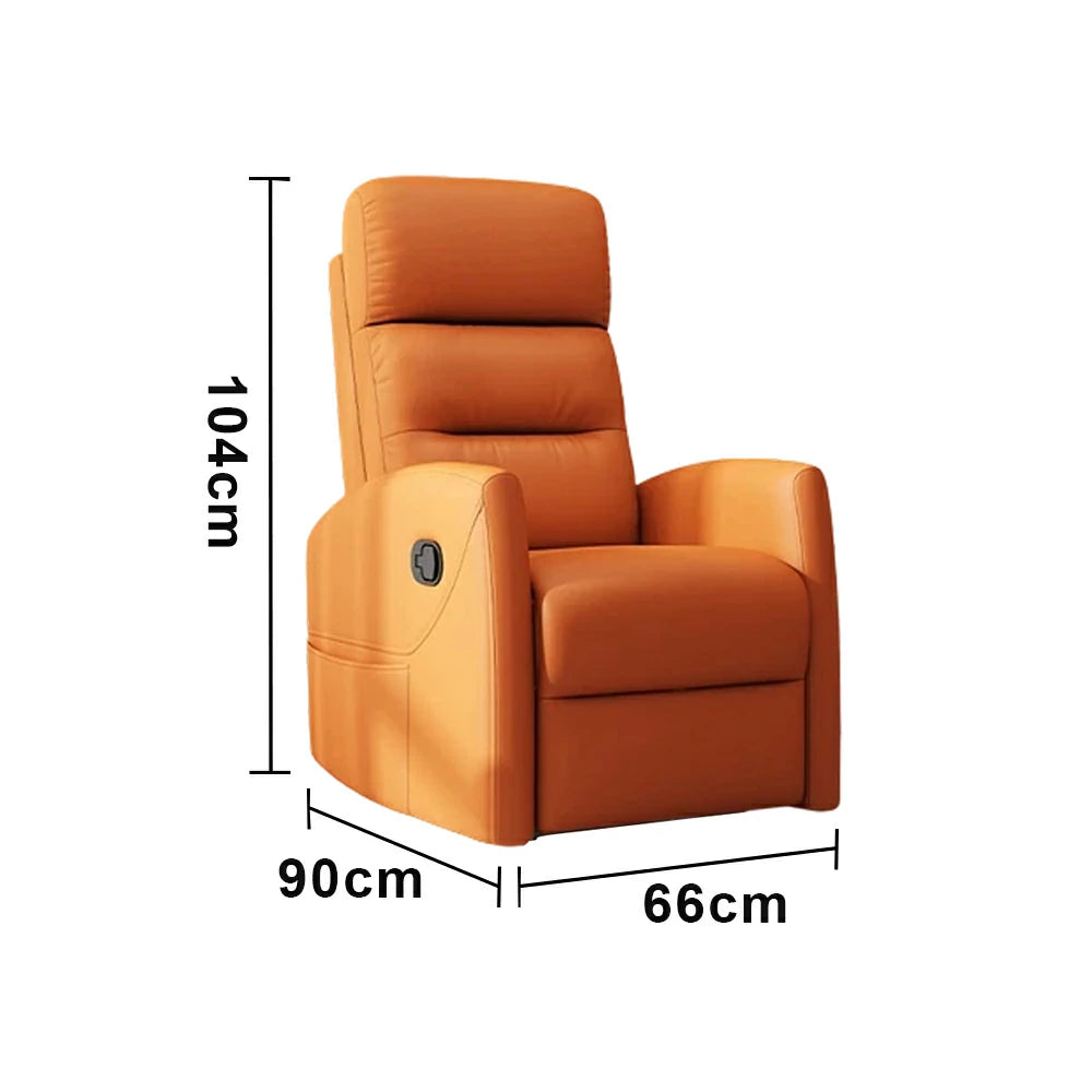 LIVARA Electric Assist Sofa, One-Touch Sit-to-Stand Assist, Skin-Friendly Upholstery, Alloy Steel Frame, Quiet Stable Lift - Orange