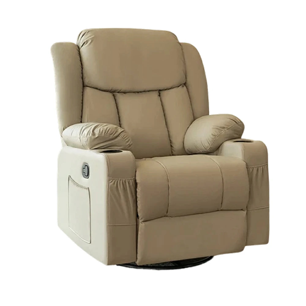 LIVARA Electric Assist Sofa, Smooth Lift-Up Support for Easy Standing, Durable Upholstery, Steel Frame, Wide Footrest Design - Beige