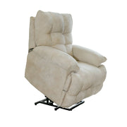 LIVARA Electric Assist Sofa, Smooth Lift Support, Soft Chenille Upholstery, Alloy Frame, Extended Footrest Comfort - Beige