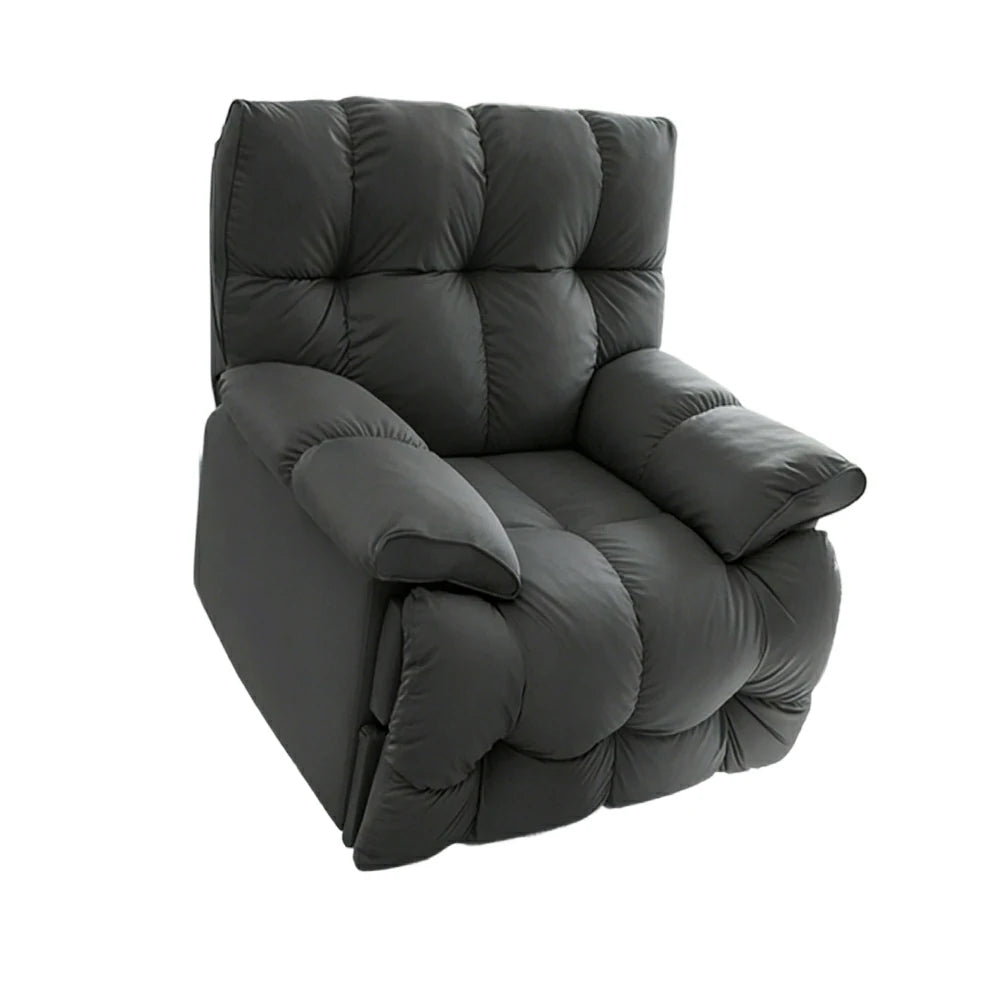 LIVARA Electric Assist Sofa, Smooth Lift Support, Cat-Scratch Resistant Upholstery, Alloy Frame, Extended Footrest Comfort - Grey