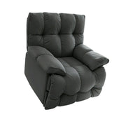 LIVARA Electric Assist Sofa, Smooth Lift Support, Cat-Scratch Resistant Upholstery, Alloy Frame, Extended Footrest Comfort - Grey