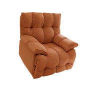 LIVARA Electric Assist Sofa, Smooth Lift Support, Cat-Scratch Resistant Upholstery, Alloy Frame, Extended Footrest Comfort - Orange