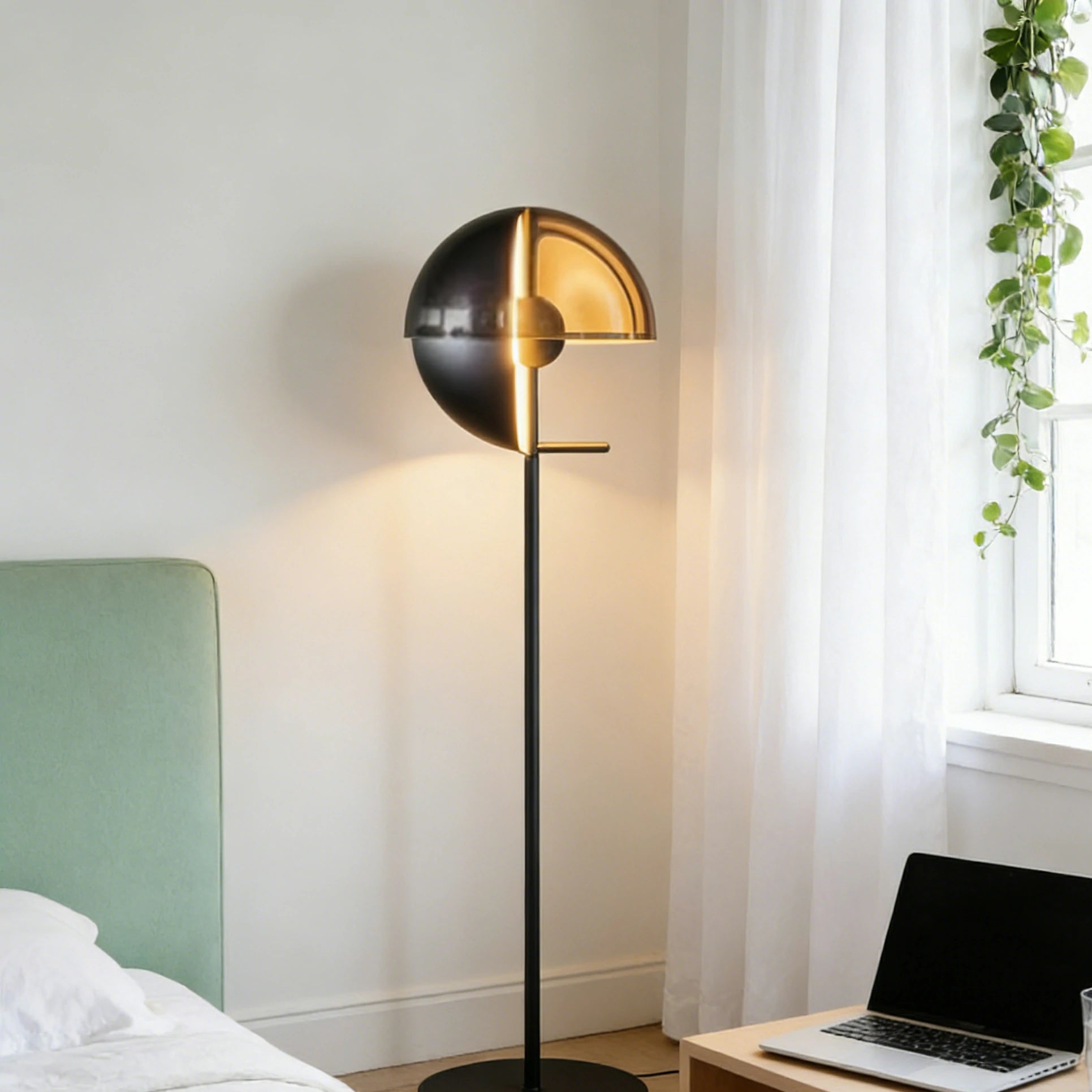 LIVARA XS-1 Floor Lamp with Soft Ambient Lighting Iron Frame and Stable Base for Modern Home Decor