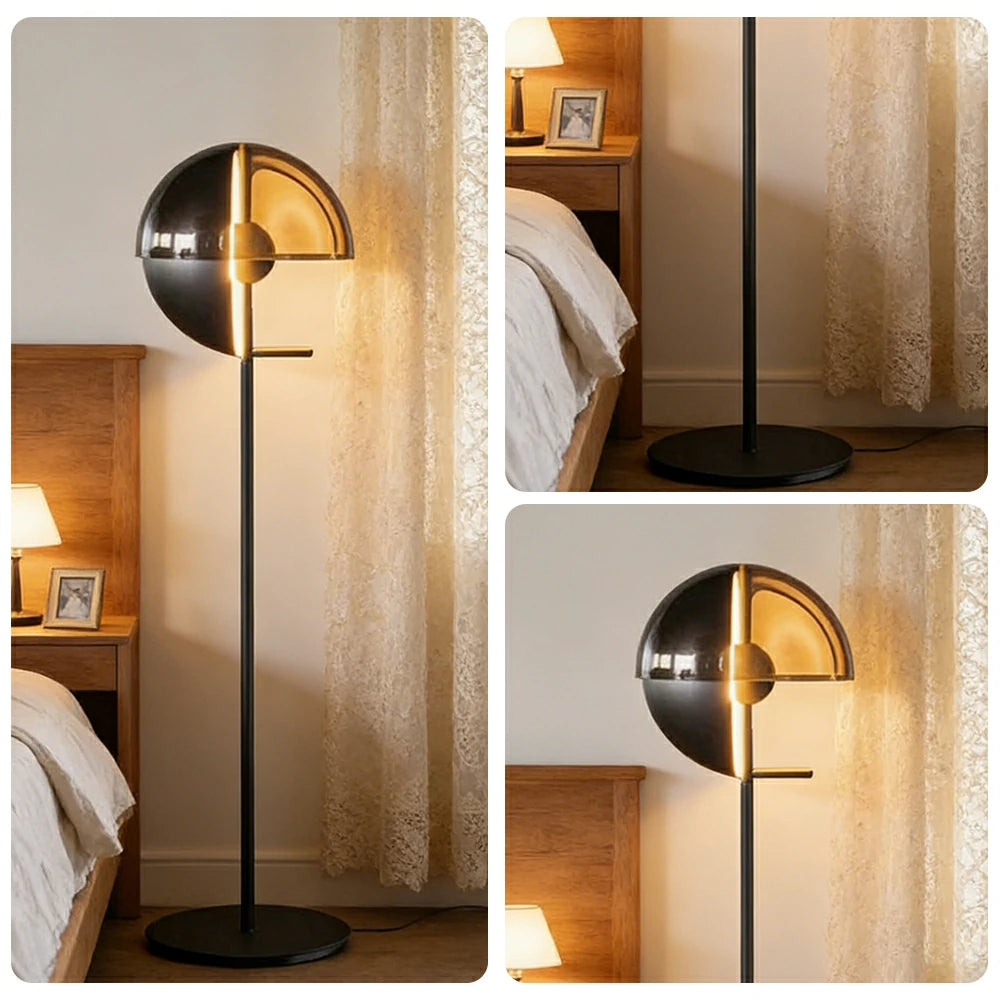 LIVARA XS-1 Floor Lamp with Soft Ambient Lighting Iron Frame and Stable Base for Modern Home Decor