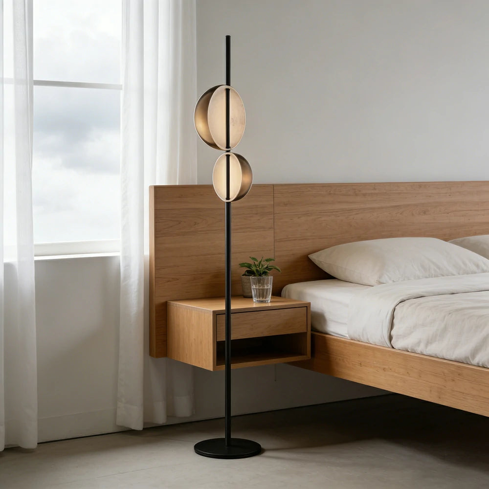 LIVARA XS-3 Floor Lamp with Soft Ambient Lighting Iron Frame and Stable Base for Modern Home Decor