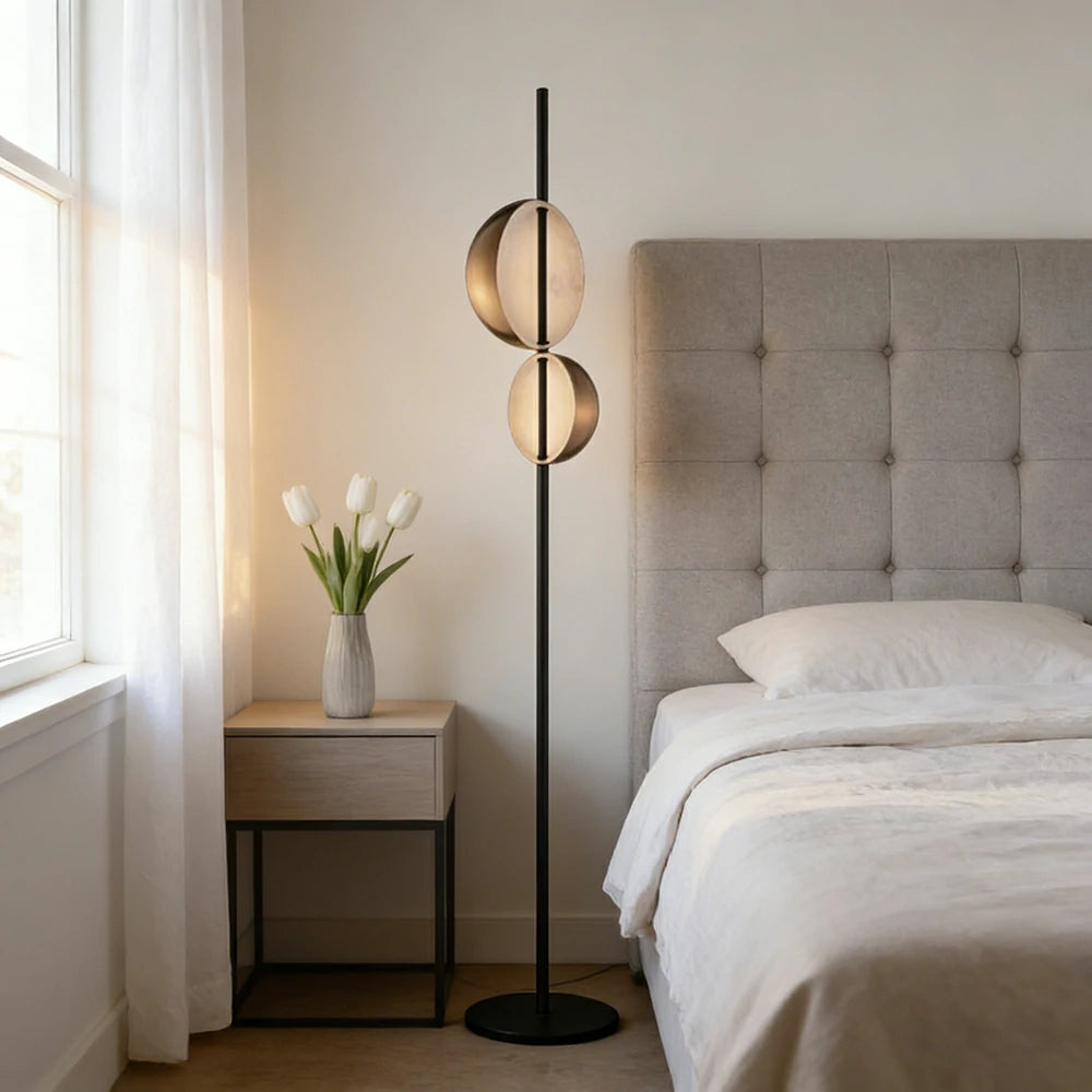 LIVARA XS-3 Floor Lamp with Soft Ambient Lighting Iron Frame and Stable Base for Modern Home Decor
