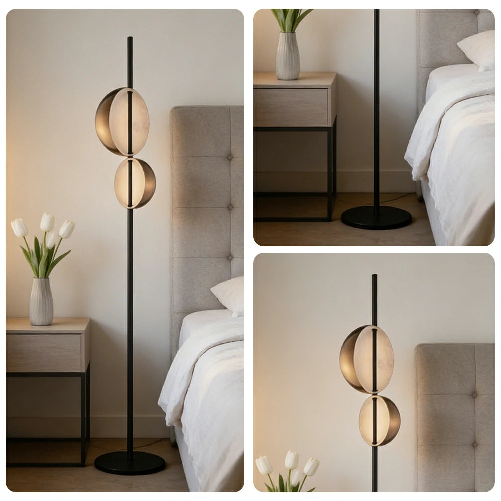 LIVARA XS-3 Floor Lamp with Soft Ambient Lighting Iron Frame and Stable Base for Modern Home Decor