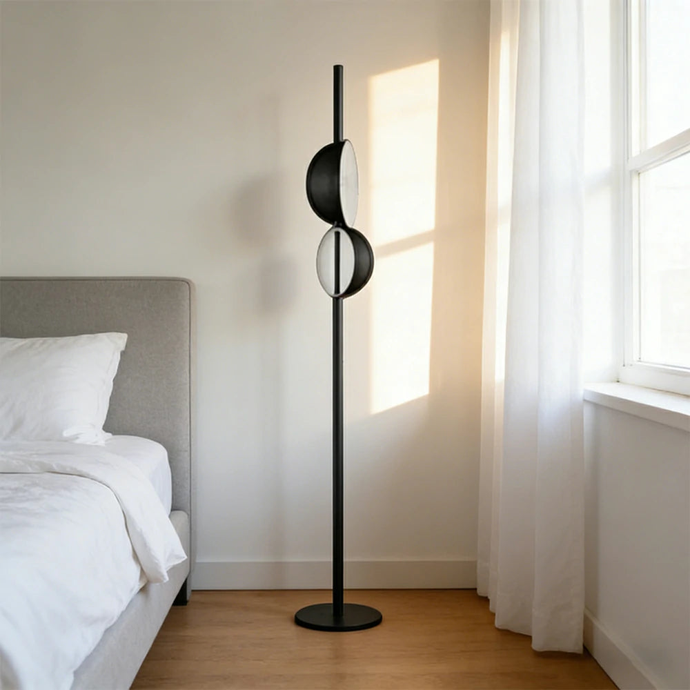 LIVARA XS-4 Floor Lamp with Soft Ambient Lighting Iron Frame and Stable Base for Modern Home Decor