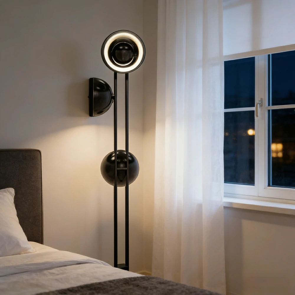 LIVARA XS-5 Floor Lamp with Soft Ambient Lighting Iron Frame and Stable Base for Modern Home Decor