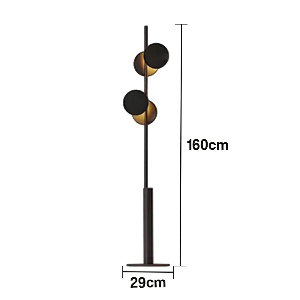 LIVARA XS-6 Floor Lamp with Soft Ambient Lighting Iron Frame and Stable Base for Modern Home Decor