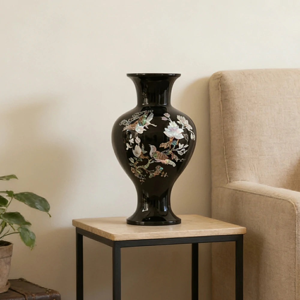 LIVARA Ceramic Vase Ornament Water-Propagation Ready Artistic Display Matte Ceramic Handcrafted Stone-Texture Design